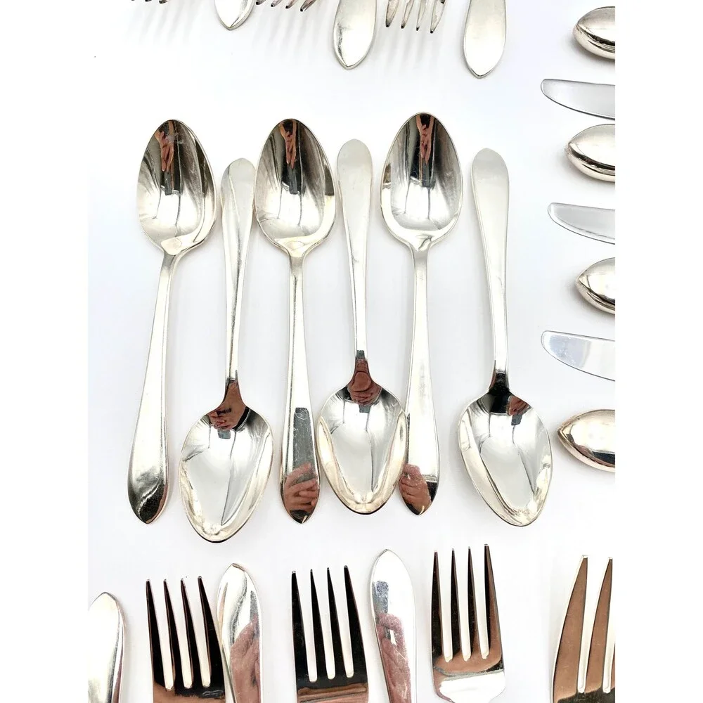 Rogers Bros “Kimberly” EP Silverware, 1847 - Service for 12